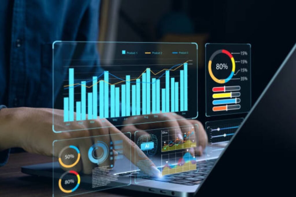 “Website analytics and performance reporting dashboard”