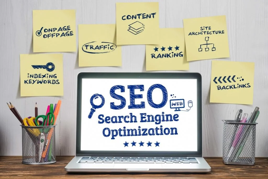 SEO optimization service improving Google rankings for businesses